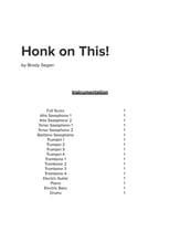 Honk on This! Jazz Ensemble sheet music cover